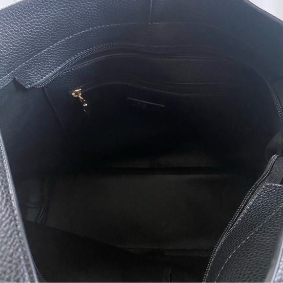 Black Vegan Leather Crossbody Bag - Picture 4 of 10